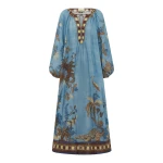 Alemais Georgie Pool Dress  Sustainable Dresses with Alemais print - Coveti Australian Designer