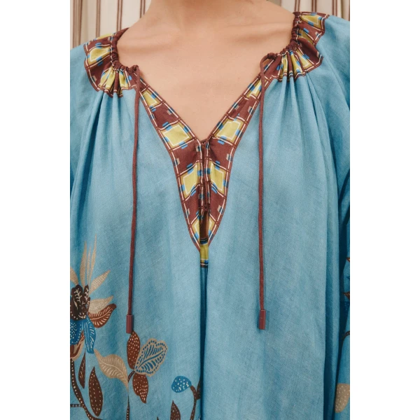 Alemais Georgie Pool Dress  Sustainable Dresses with Alemais print - Coveti Australian Designer