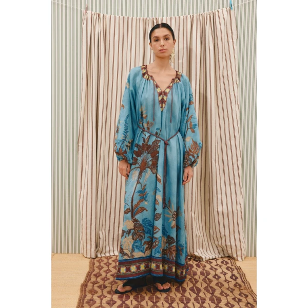Alemais Georgie Pool Dress  Sustainable Dresses with Alemais print - Coveti Australian Designer