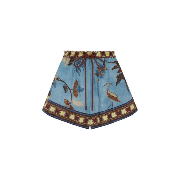 Alemais Georgie Short  Sustainable Shorts with Alemais print - Coveti Australian Designer