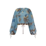 Alemais Georgie Top  Sustainable Tops with Alemais print - Coveti Australian Designer