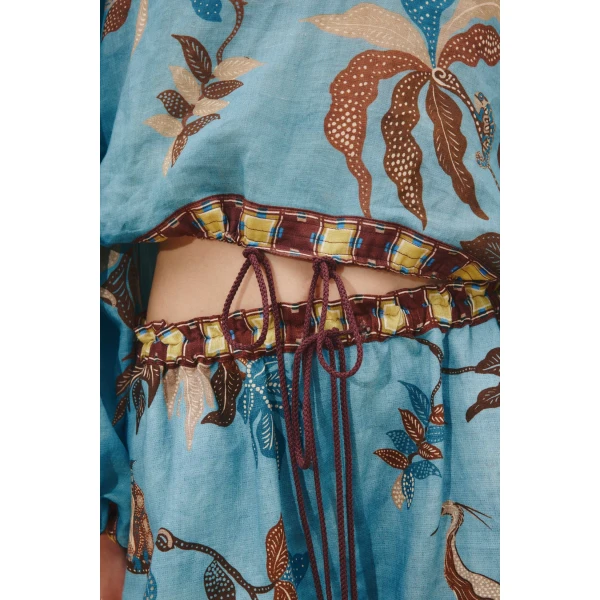 Alemais Georgie Top  Sustainable Tops with Alemais print - Coveti Australian Designer