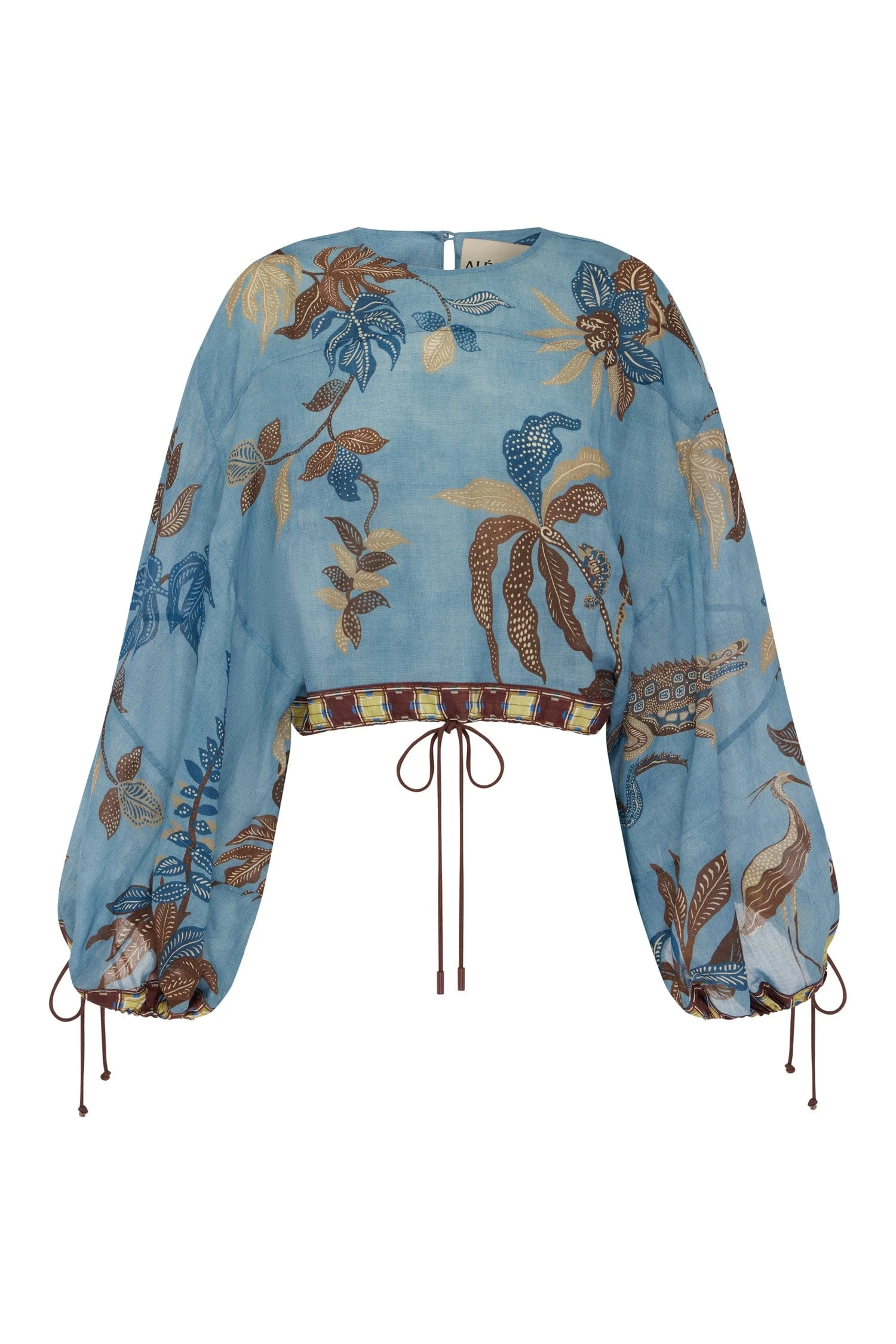 Georgie Top by Alemais - Tops Alemais Georgie Top Sustainable Tops with Alemais print - Coveti Australian Designer