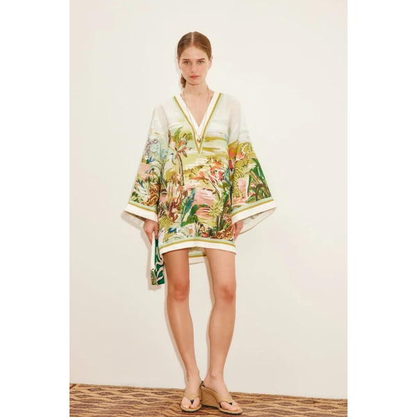 Alemais Jungle Boogie Mini Dress  Sustainable Dresses with Alemais print - Coveti Australian Designer