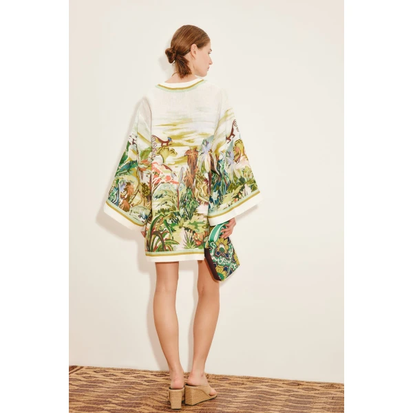 Alemais Jungle Boogie Mini Dress  Sustainable Dresses with Alemais print - Coveti Australian Designer