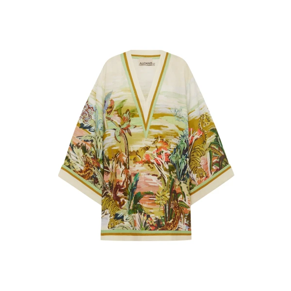 Alemais Jungle Boogie Mini Dress  Sustainable Dresses with Alemais print - Coveti Australian Designer