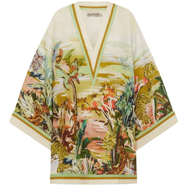 Alemais Jungle Boogie Mini Dress  Sustainable Dresses with Alemais print - Coveti Australian Designer