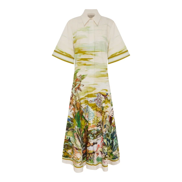 Alemais Jungle Boogie Shirtdress  Sustainable Dresses with Alemais print - Coveti Australian Designer