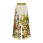 Alemais Jungle Boogie Silk Culotte  Sustainable Pants with Alemais print - Coveti Australian Designer