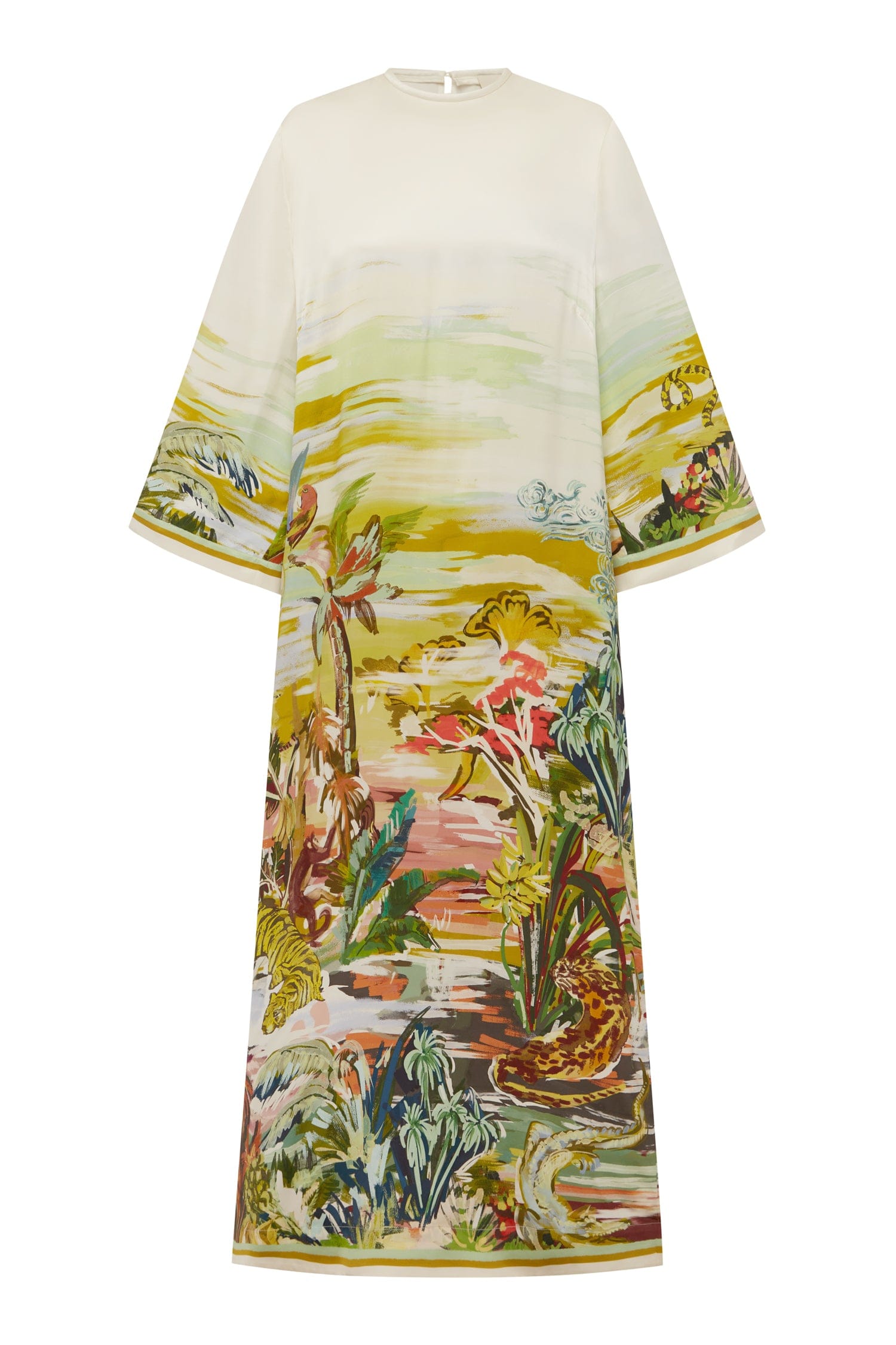 Alemais Jungle Boogie Silk Midi Dress