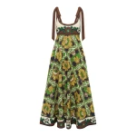 Alemais Liana Ballet Sundress  Sustainable Dresses with Alemais print - Coveti Australian Designer
