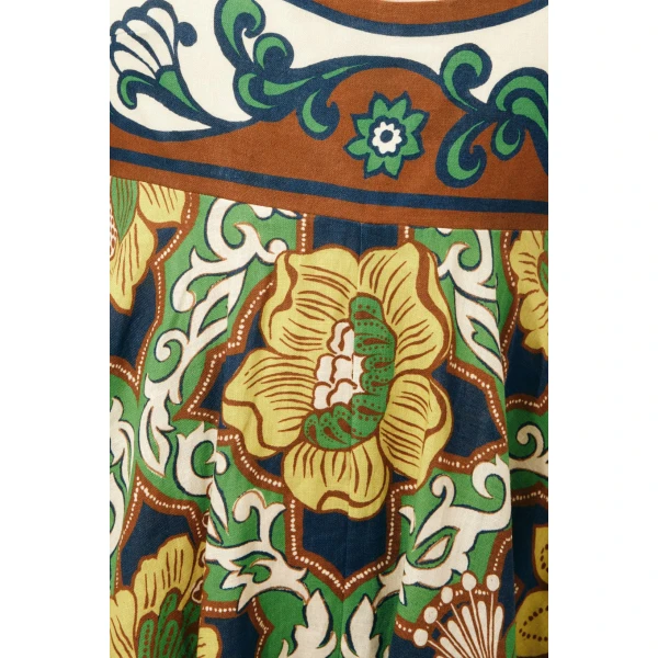 Alemais Liana Ballet Sundress  Sustainable Dresses with Alemais print - Coveti Australian Designer