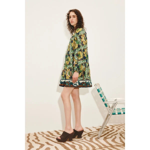 Alemais Liana Mini Dress  Sustainable Dresses with Alemais print - Coveti Australian Designer