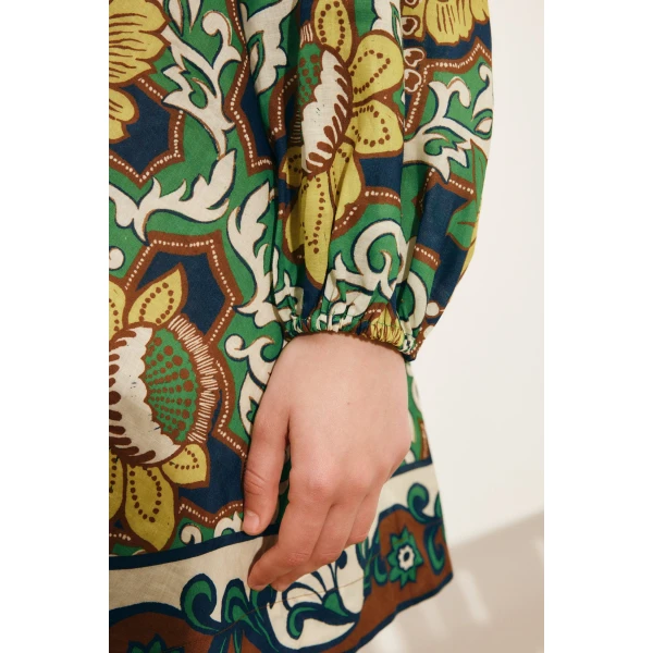 Alemais Liana Mini Dress  Sustainable Dresses with Alemais print - Coveti Australian Designer