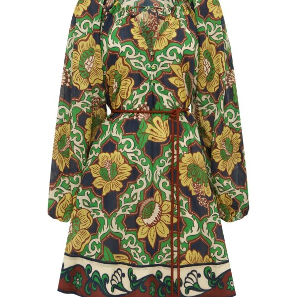 Alemais Liana Mini Dress  Sustainable Dresses with Alemais print - Coveti Australian Designer