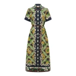 Alemais Liana Shirtdress  Sustainable Dresses with Alemais print - Coveti Australian Designer