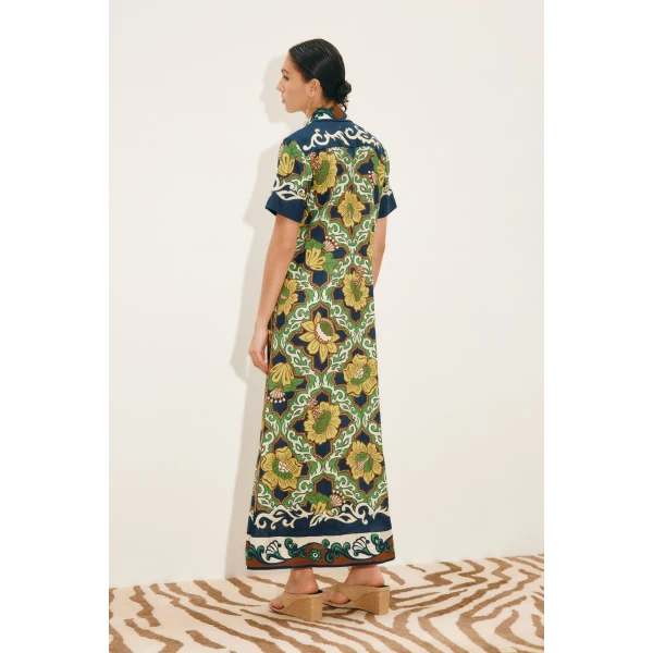 Alemais Liana Shirtdress  Sustainable Dresses with Alemais print - Coveti Australian Designer