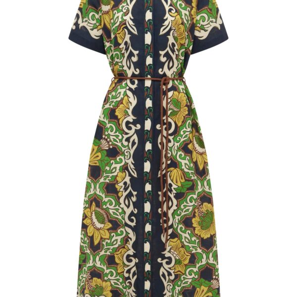 Alemais Liana Shirtdress  Sustainable Dresses with Alemais print - Coveti Australian Designer