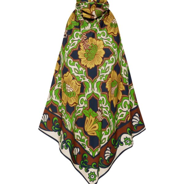 Alemais Liana Silk Top  Sustainable Tops with Alemais print - Coveti Australian Designer