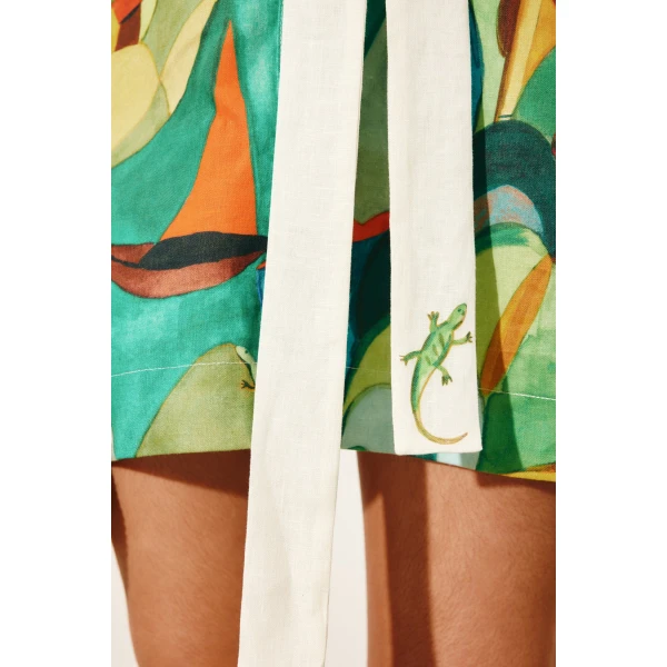 Alemais Mokshini Mini Dress  Sustainable Dresses with Alemais print - Coveti Australian Designer