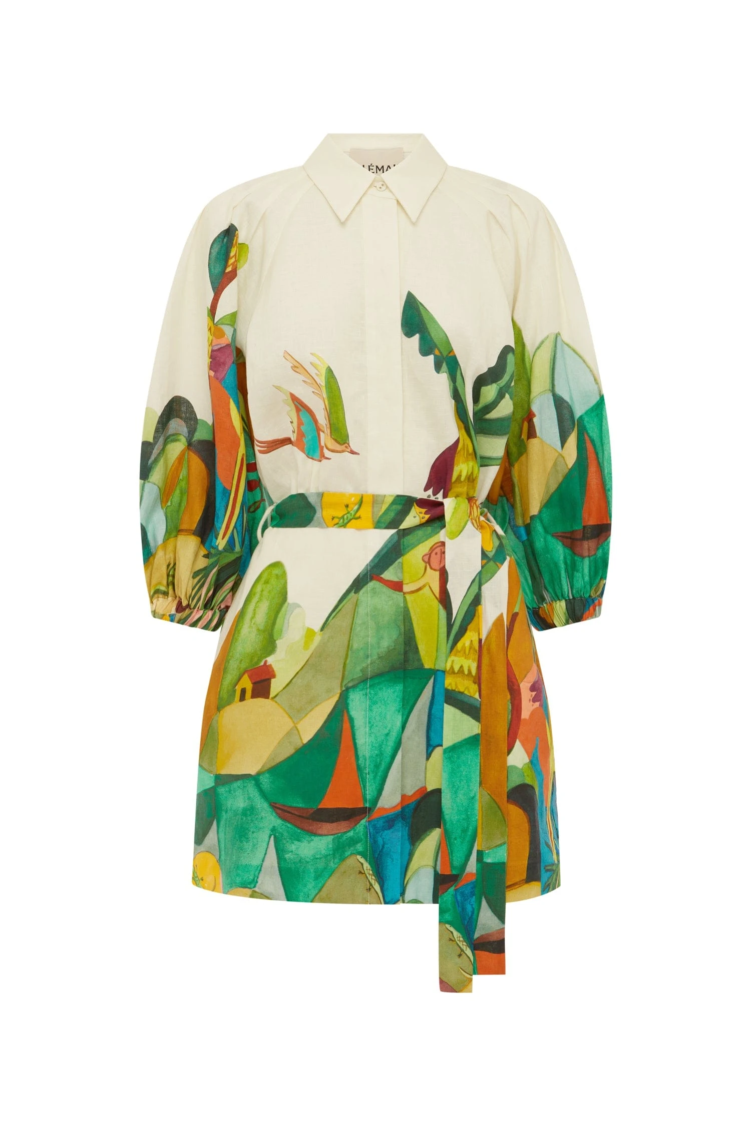 Alemais Mokshini Mini Dress  Sustainable Dresses with Alemais print - Coveti Australian Designer