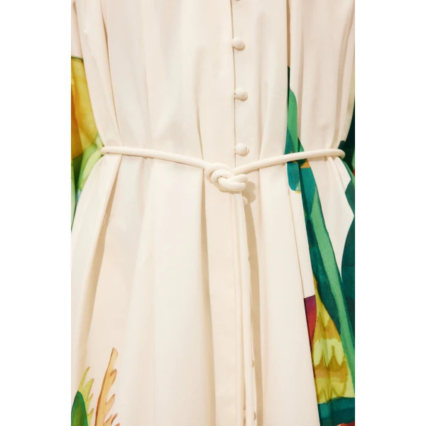 Alemais Mokshini Shirtdress  Sustainable Dresses with Alemais print - Coveti Australian Designer