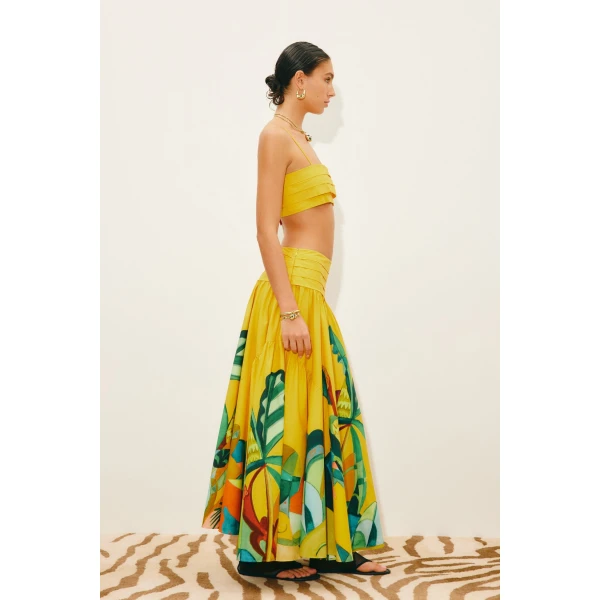 Alemais Mokshini Skirt  Sustainable Skirts with Alemais print - Coveti Australian Designer