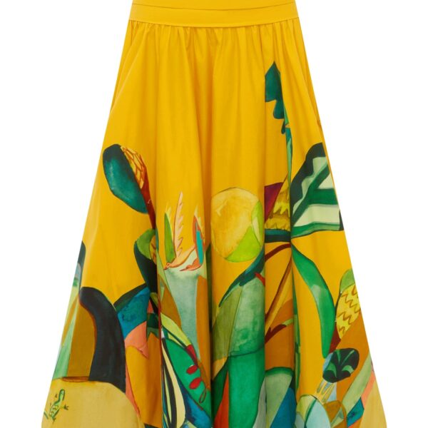 Alemais Mokshini Skirt  Sustainable Skirts with Alemais print - Coveti Australian Designer