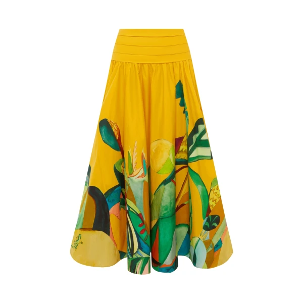 Alemais Mokshini Skirt  Sustainable Skirts with Alemais print - Coveti Australian Designer