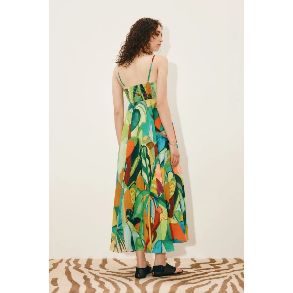 Alemais Mokshini Sundress  Sustainable Dresses with Alemais print - Coveti Australian Designer