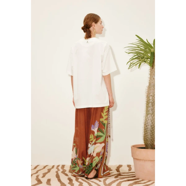 Alemais Mokshini Tee  Sustainable Tops with Alemais print - Coveti Australian Designer