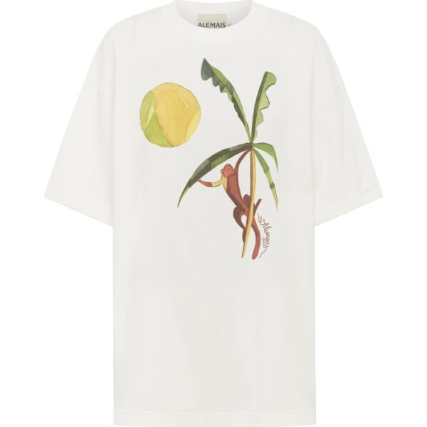 Alemais Mokshini Tee  Sustainable Tops with Alemais print - Coveti Australian Designer