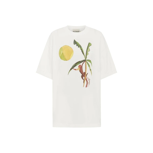 Alemais Mokshini Tee  Sustainable Tops with Alemais print - Coveti Australian Designer