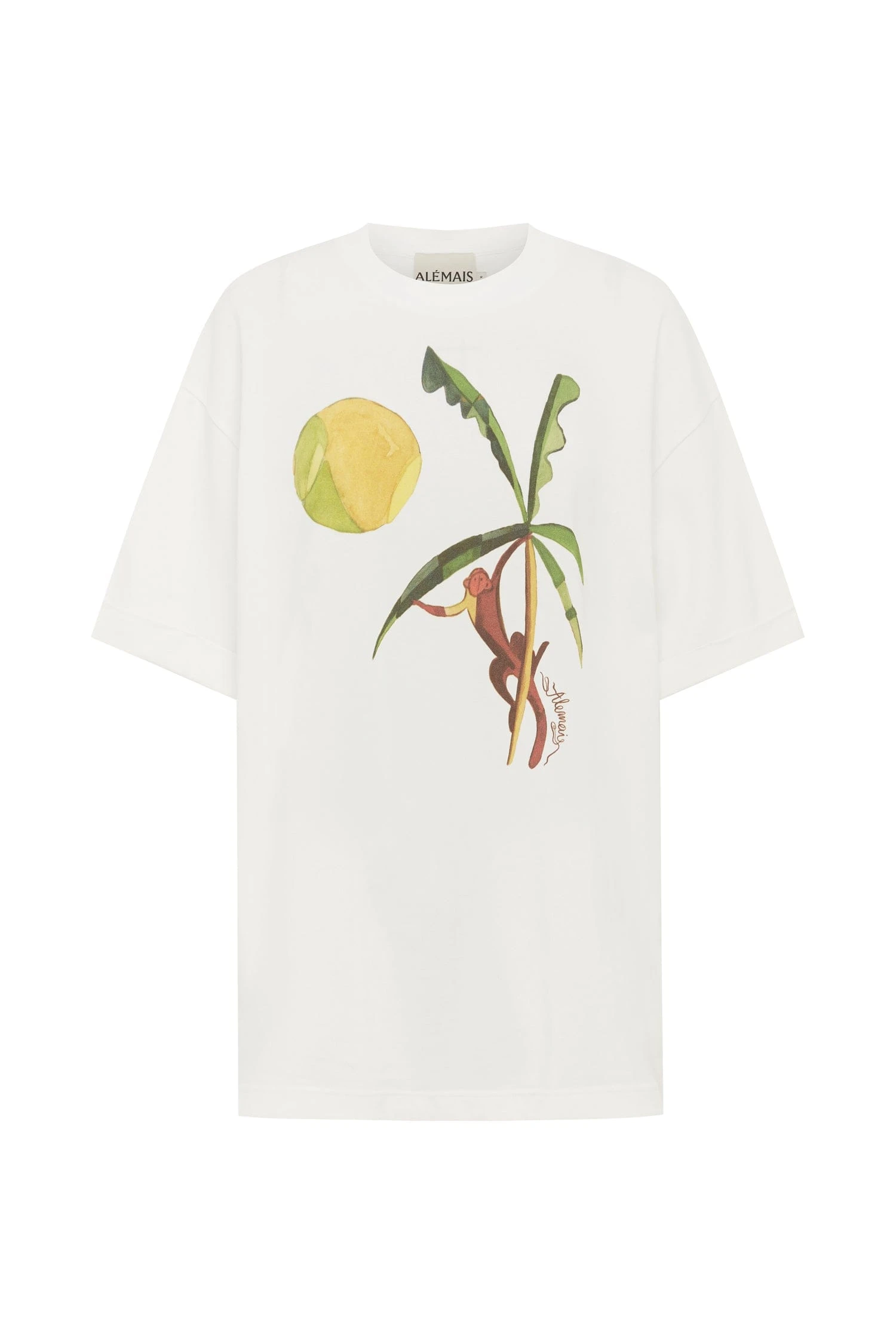 Mokshini Tee by Alemais - Tops Alemais Mokshini Tee Sustainable Tops with Alemais print - Coveti Australian Designer