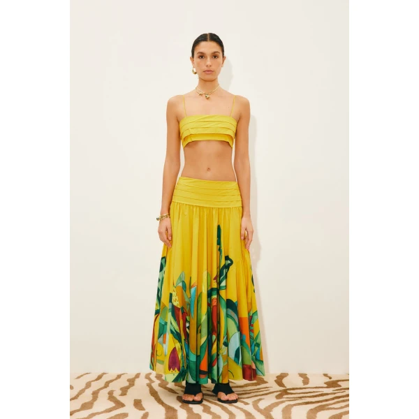 Alemais Mokshini Top  Sustainable Tops with Alemais print - Coveti Australian Designer