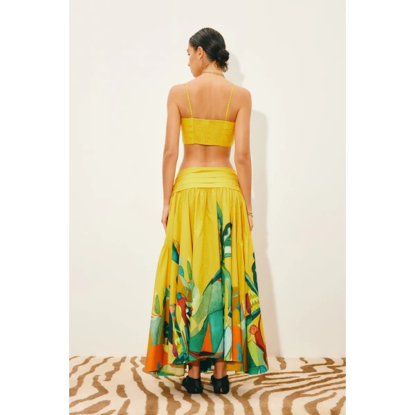 Alemais Mokshini Top  Sustainable Tops with Alemais print - Coveti Australian Designer