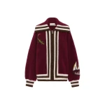 Alemais Mokshini Zip Up Cardigan  Sustainable Knitwear with Alemais print - Coveti Australian Designer