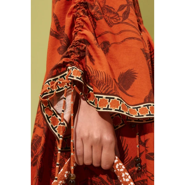 Alemais Monkey Dance Mini Dress  Sustainable Dresses with Alemais print - Coveti Australian Designer