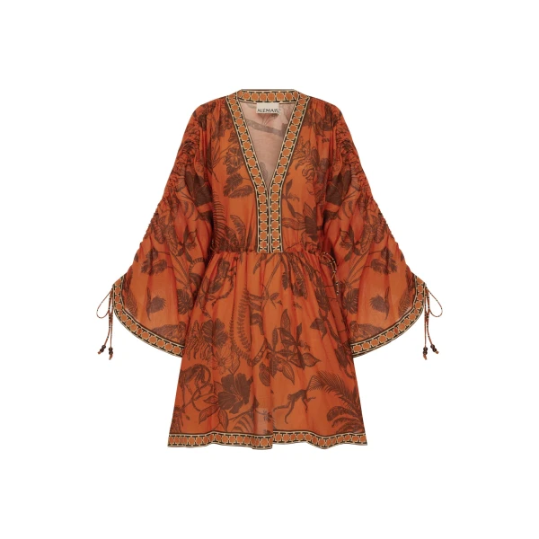 Alemais Monkey Dance Mini Dress  Sustainable Dresses with Alemais print - Coveti Australian Designer