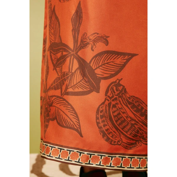 Alemais Monkey Dance Silk Midi Dress  Sustainable Dresses with Alemais print - Coveti Australian Designer