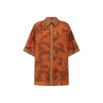 Alemais Monkey Dance Silk Shirt  Sustainable Tops with Alemais print - Coveti Australian Designer