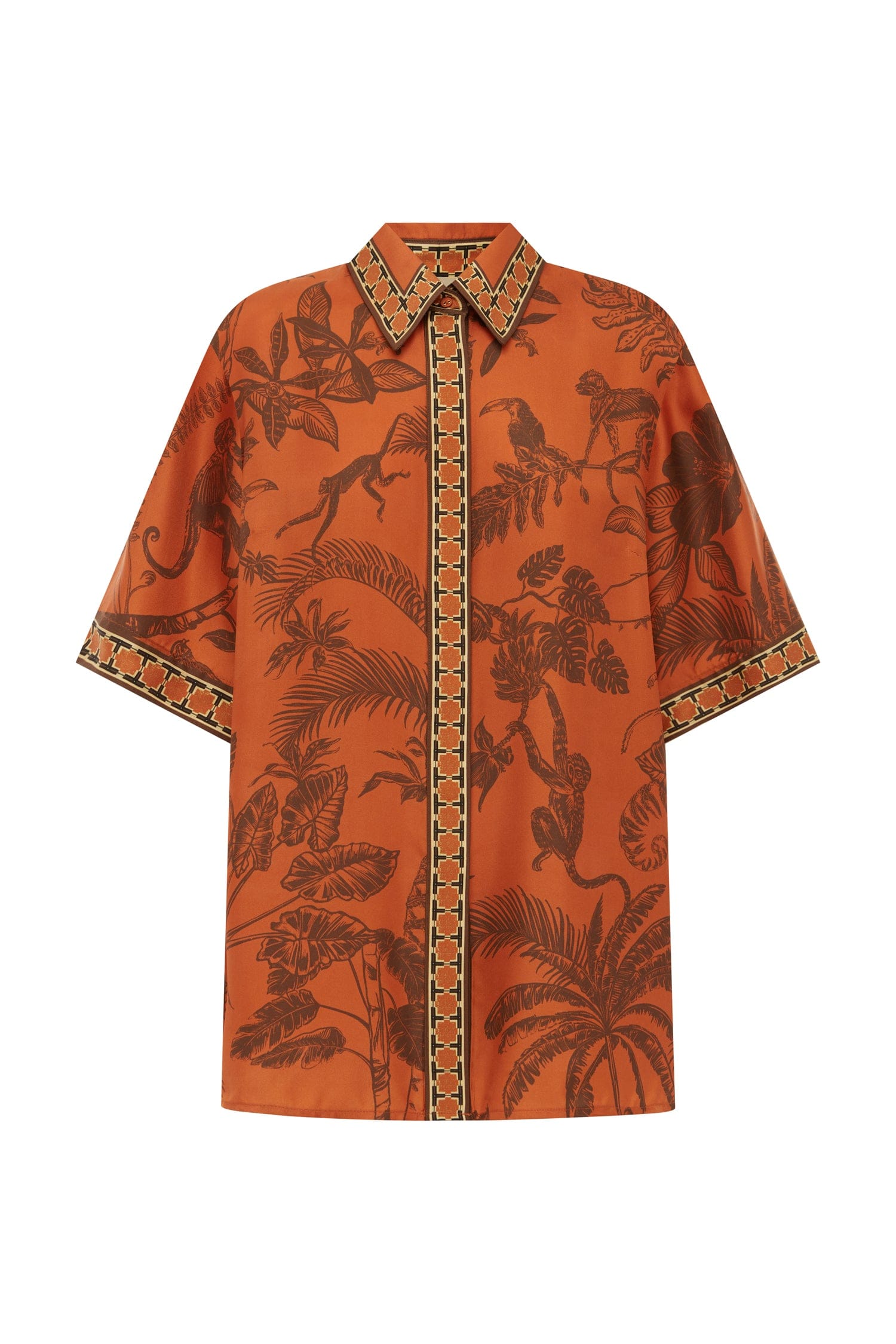 Alemais Monkey Dance Silk Shirt