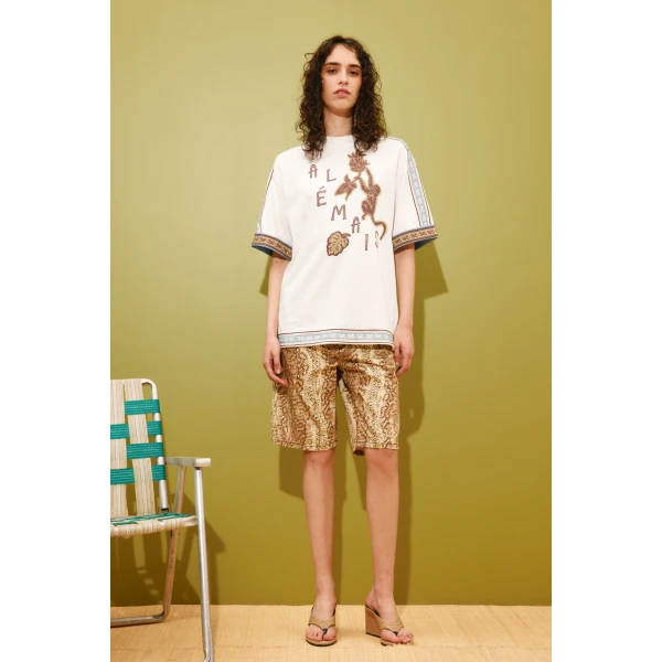 Alemais Monkey Dance Tee  Sustainable Tops with Alemais print - Coveti Australian Designer