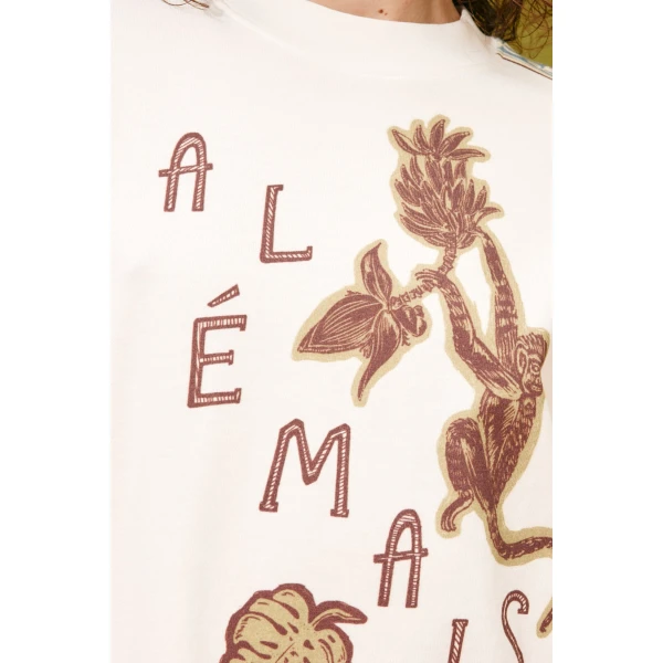 Alemais Monkey Dance Tee  Sustainable Tops with Alemais print - Coveti Australian Designer