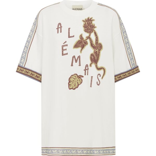 Alemais Monkey Dance Tee  Sustainable Tops with Alemais print - Coveti Australian Designer