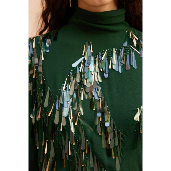 Alemais Ophira Sequin Top