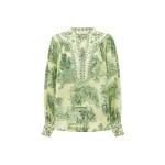 Alemais Sara Blouse  Sustainable Tops with Alemais print - Coveti Australian Designer