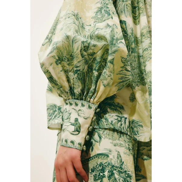 Alemais Sara Blouse  Sustainable Tops with Alemais print - Coveti Australian Designer