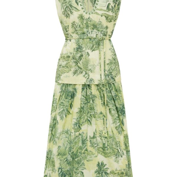 Alemais Sara Midi Dress  Sustainable Dresses with Alemais print - Coveti Australian Designer