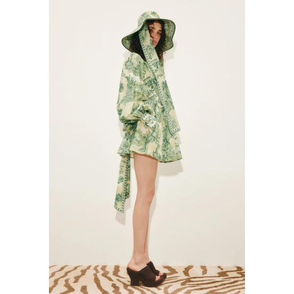 Alemais Sara Mini Dress  Sustainable Dresses with Alemais print - Coveti Australian Designer